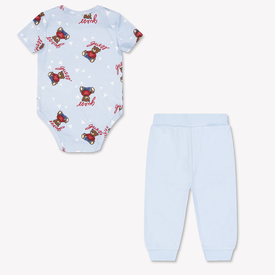 Guess Baby Jongens Joggingpak In Licht Blauw