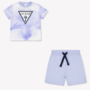 Guess Baby Boys Set In Light Blue