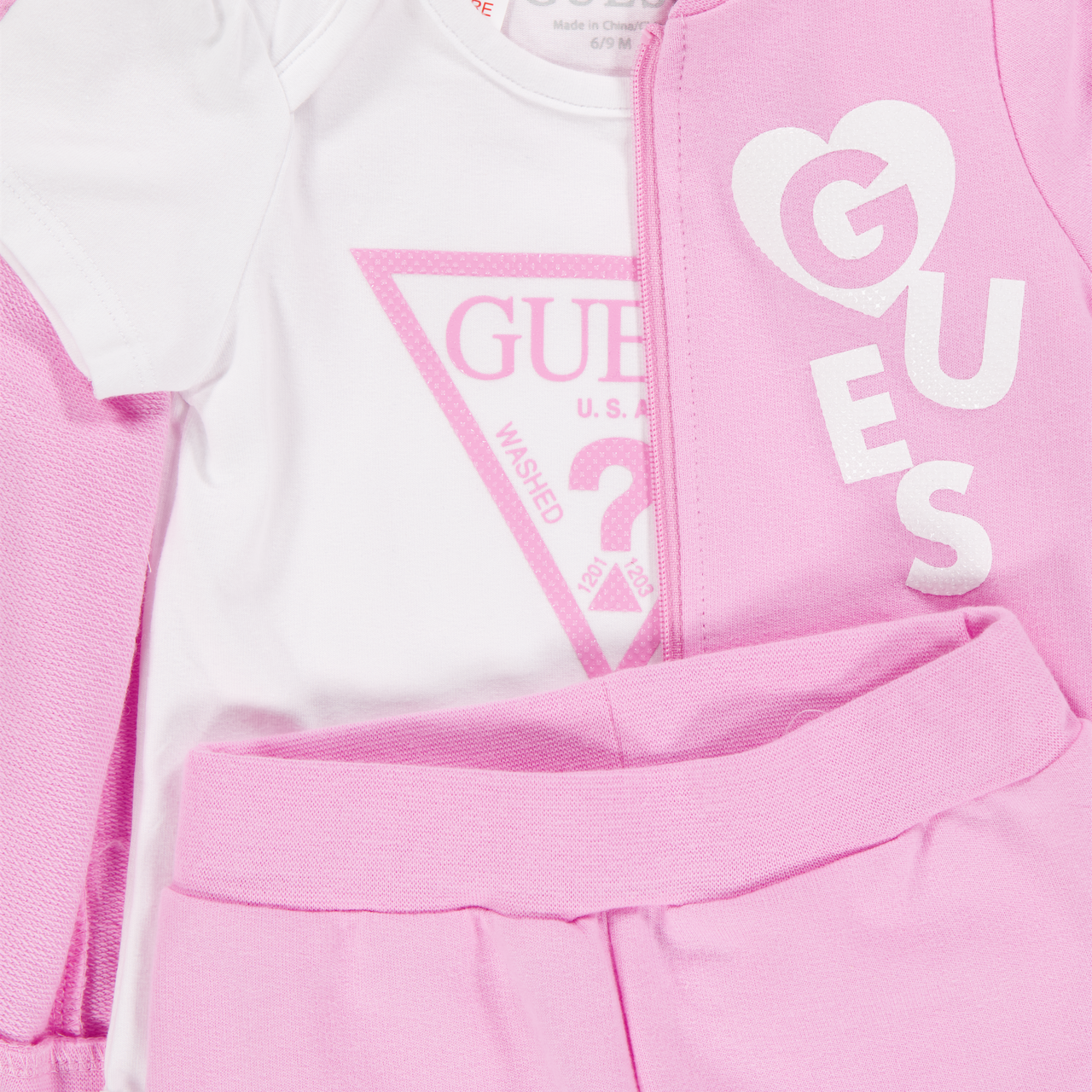 Guess Baby Meisjes Joggingpak In Roze