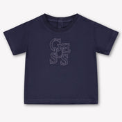 Guess Baby Jongens T-Shirt In Navy