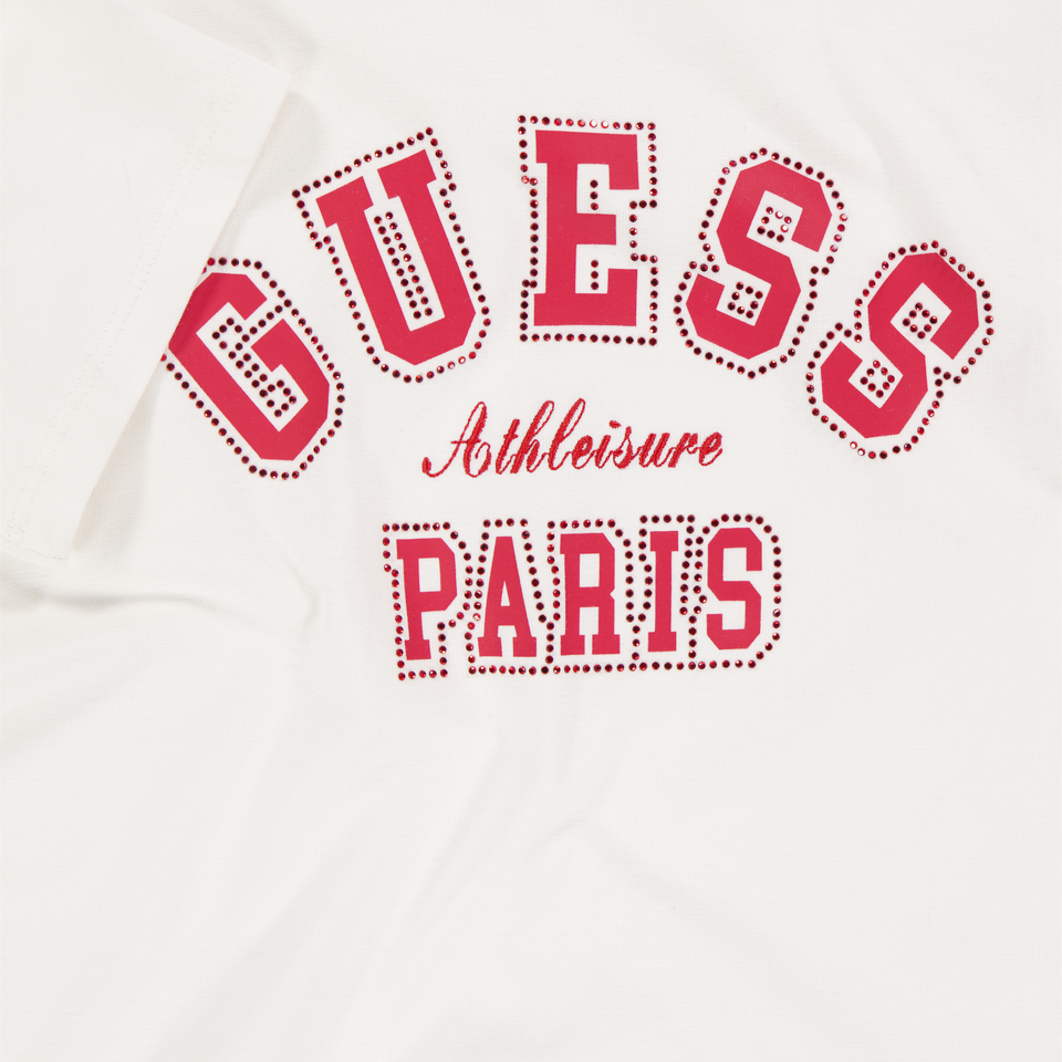 Guess Kids Girls T-Shirt In White