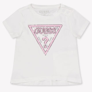 Guess Baby Meisjes T-Shirt In Wit