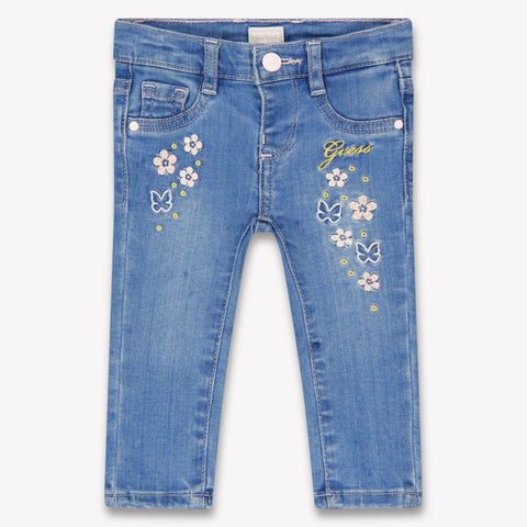 Guess Baby Girls Jeans In Blue