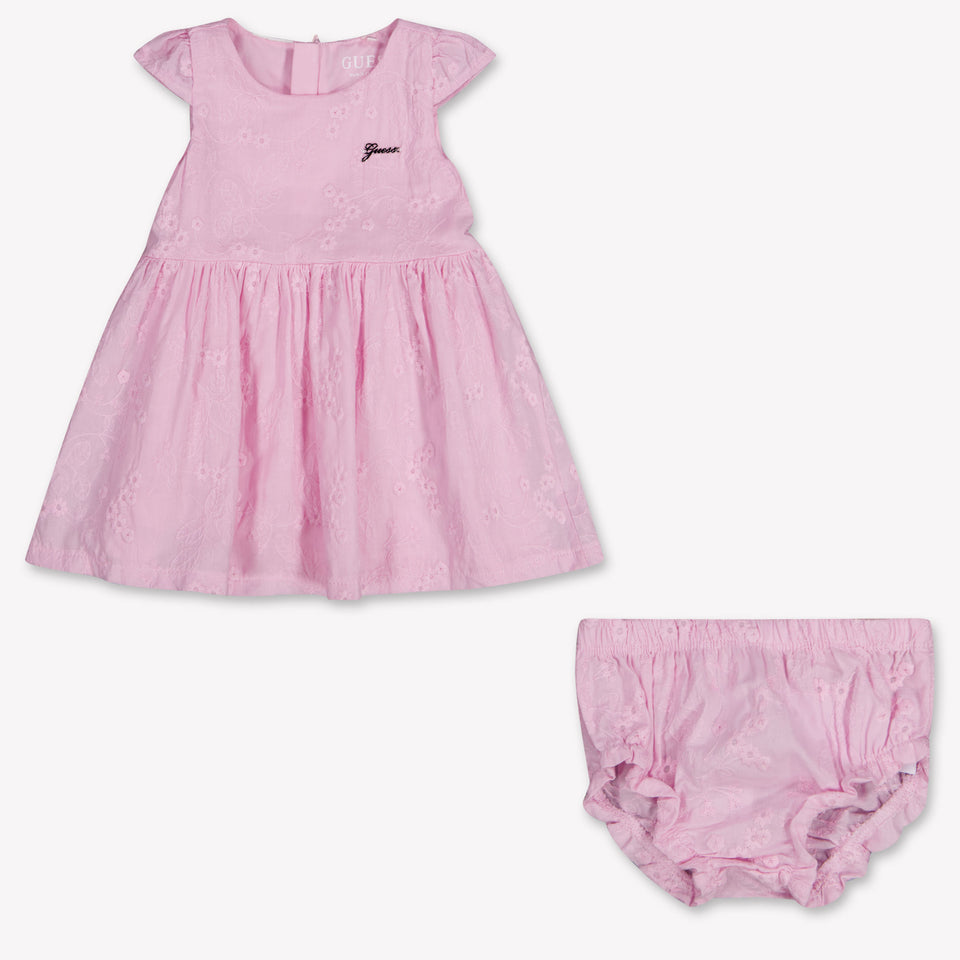Guess Baby Meisjes Jurk In Roze