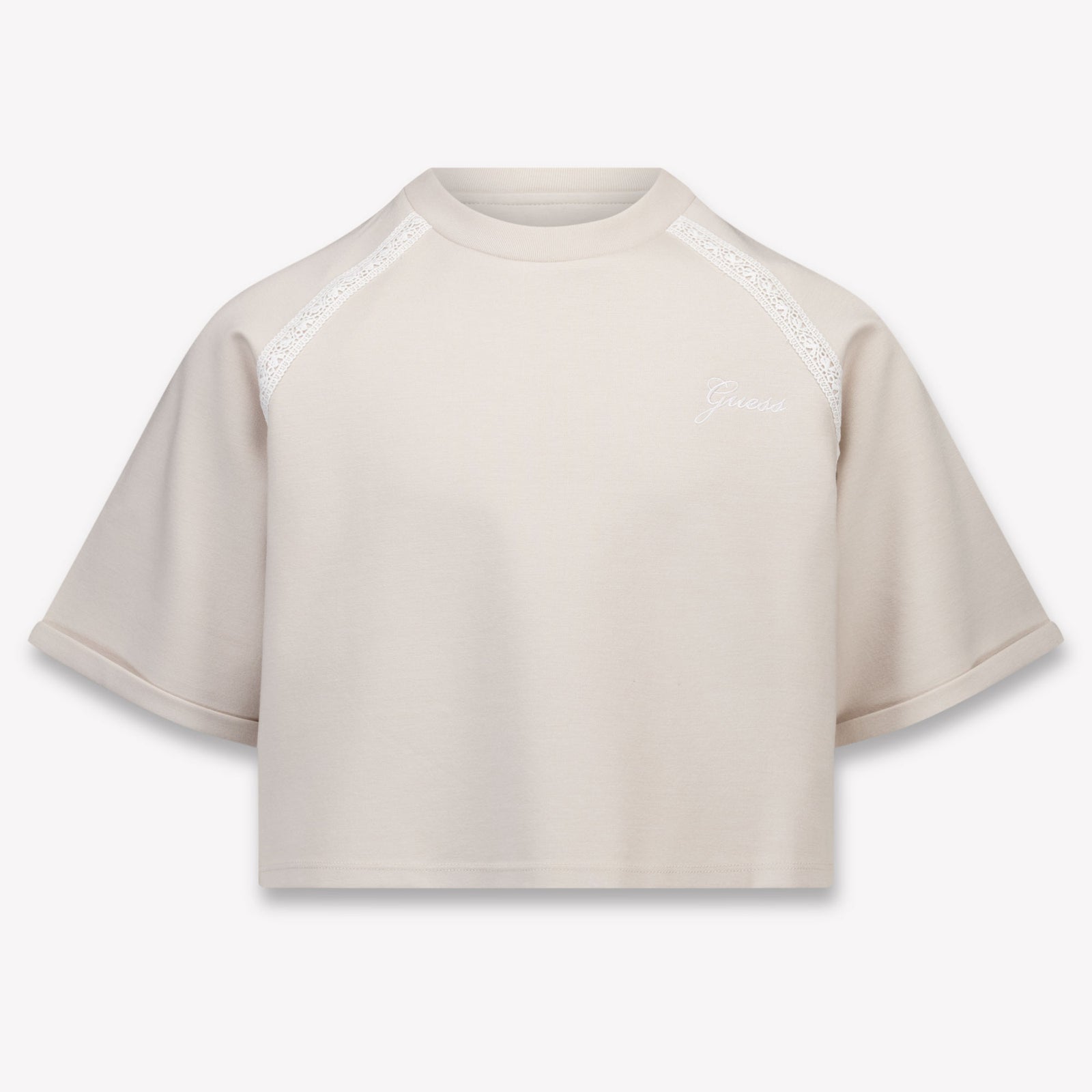 Guess Kinder Meisjes T-Shirt In Licht Beige