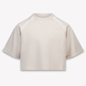 Guess Kinder Meisjes T-Shirt In Licht Beige