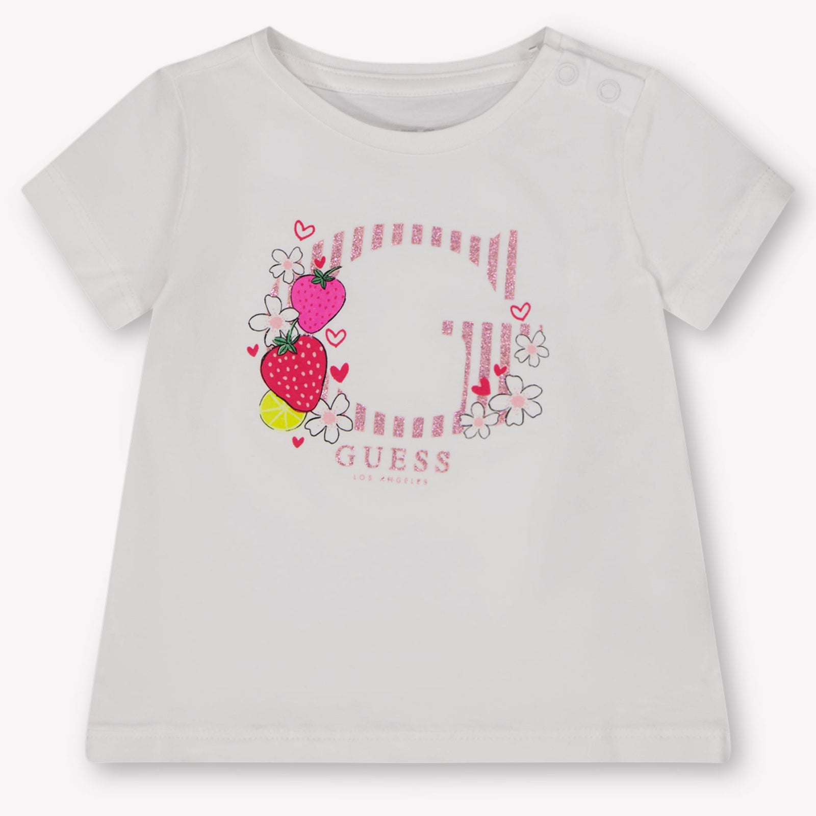Guess Baby Meisjes T-Shirt In Wit
