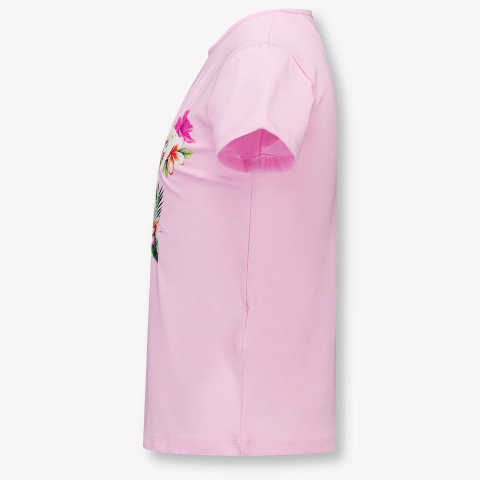 Guess Kids Girls T-Shirt In Light Pink