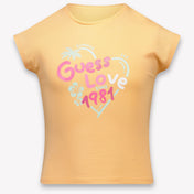 Guess Kinder Meisjes T-Shirt In Zalm