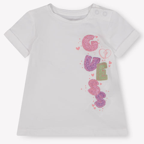 Guess Baby Girls T-Shirt In White