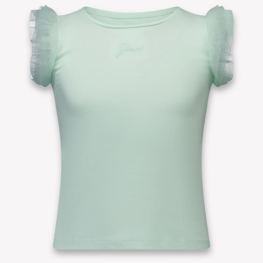 Guess Kids Girls T-Shirt In Mint
