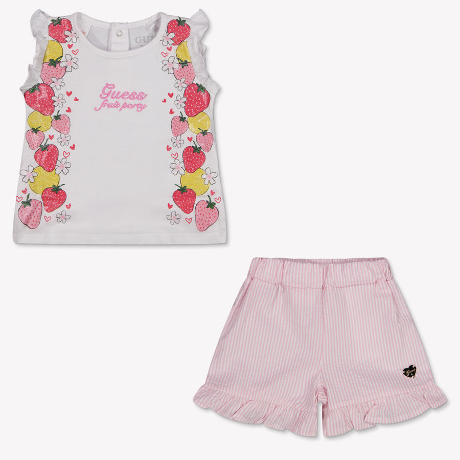 Guess Baby Meisjes Setje In Wit