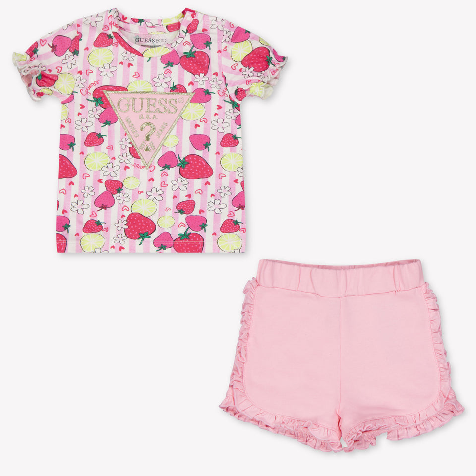 Guess Baby Meisjes Setje In Roze
