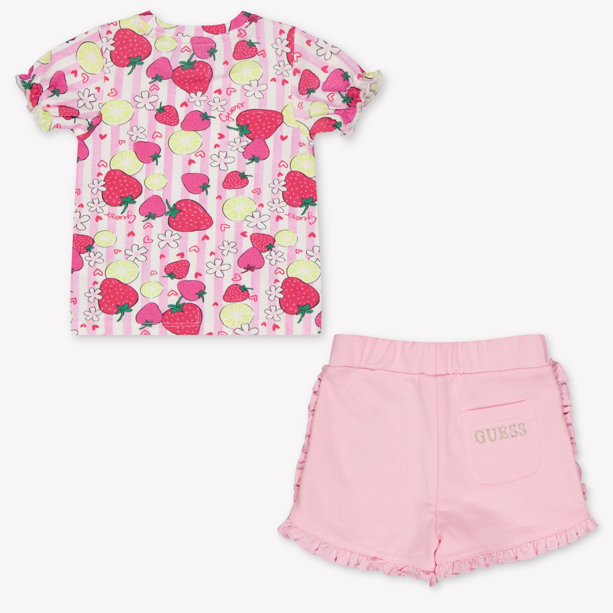 Guess Baby Meisjes Setje In Roze