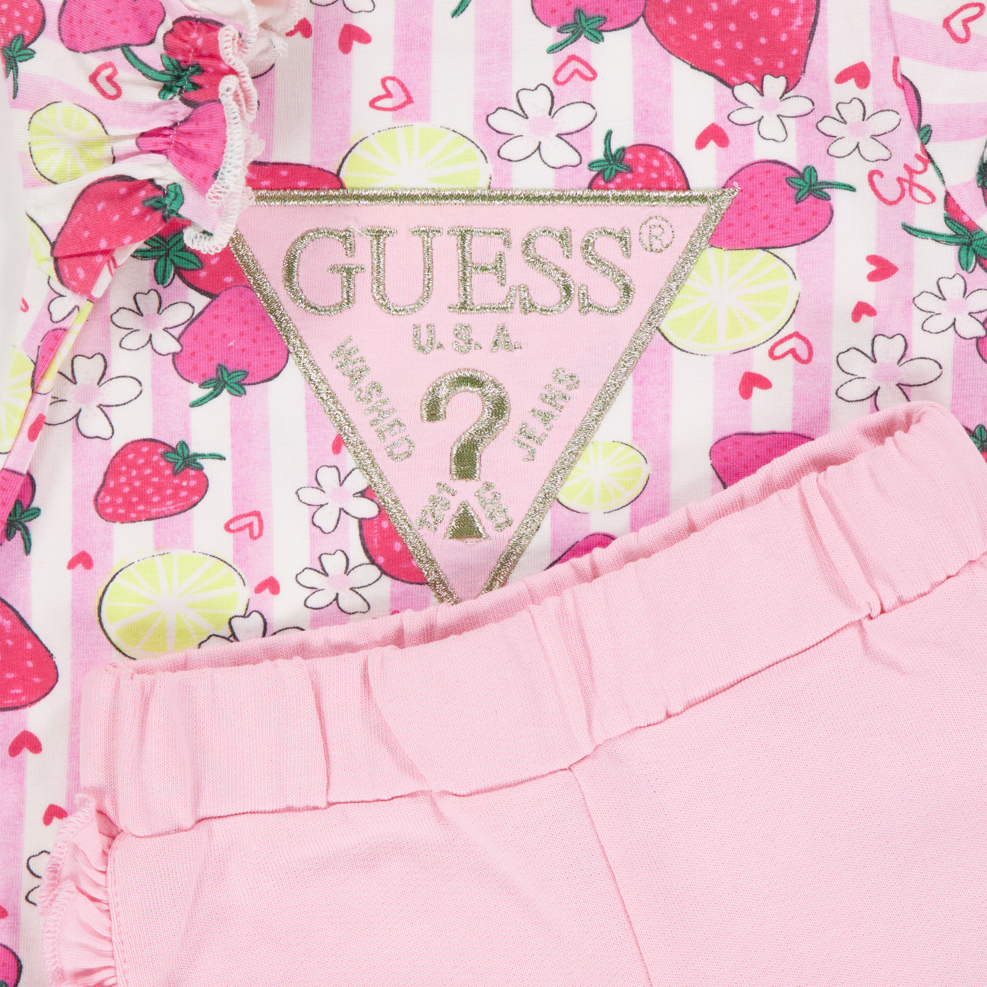 Guess Baby Meisjes Setje In Roze