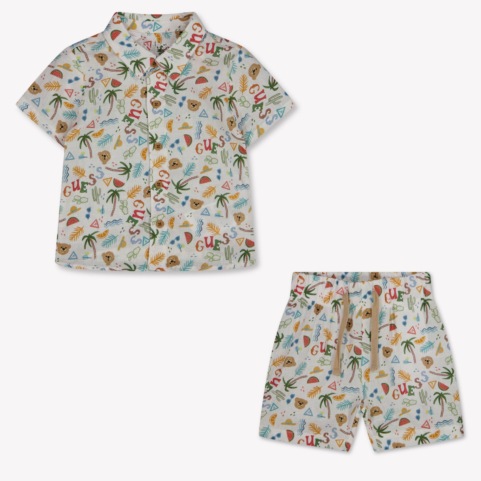 Guess Baby Jongens Setje In Off White