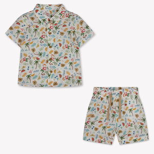 Guess Baby Jongens Setje In Off White