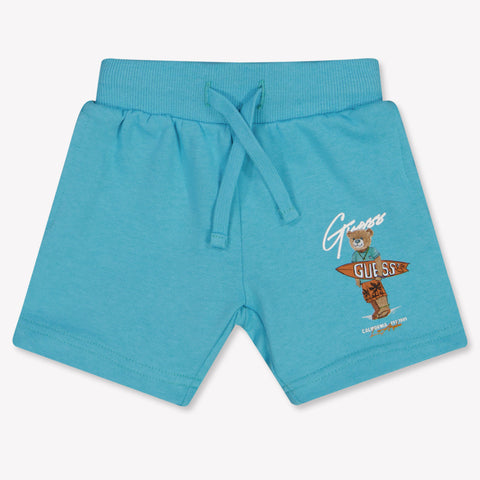 Guess Baby Jongens Shorts In Turquoise