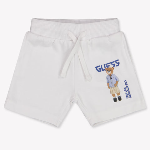 Guess Baby Jongens Shorts In Wit