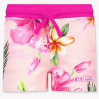 Guess Kids Girls Shorts In Fuchsia