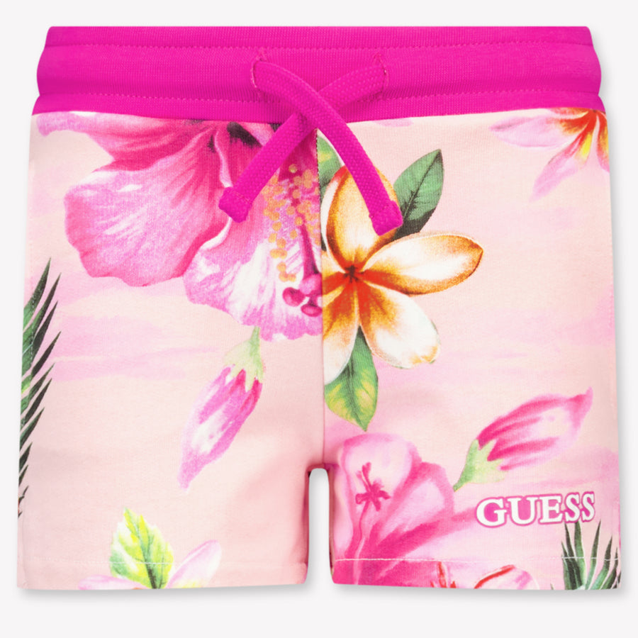 Guess Kids Girls Shorts In Fuchsia