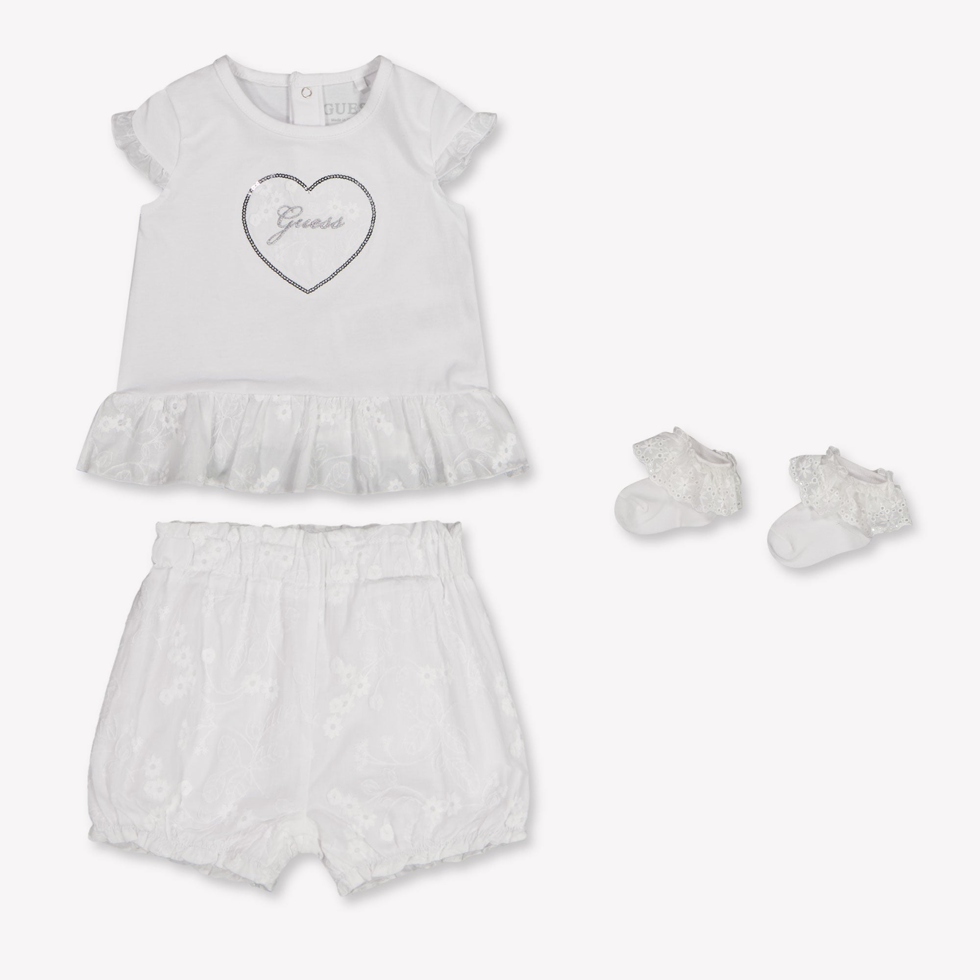 Guess Baby Meisjes Setje In Wit