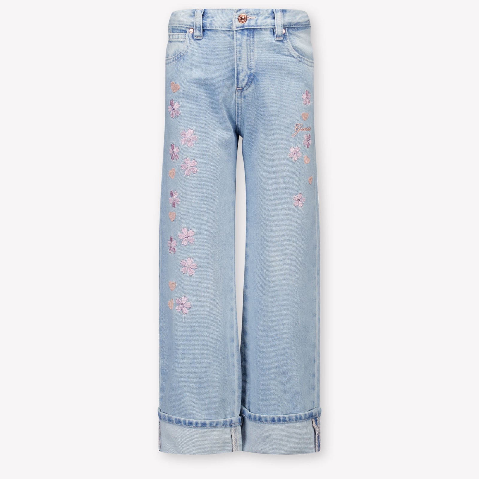 Guess Kids Girls Jeans In Light Blue