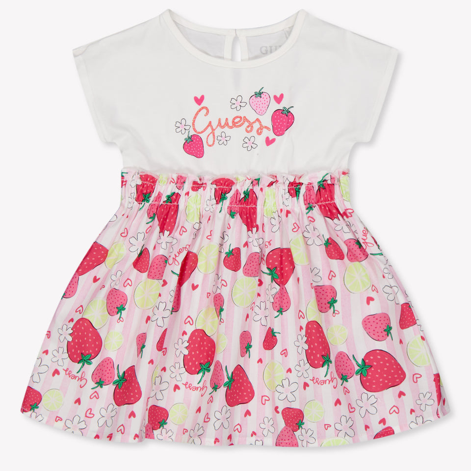 Guess Baby Meisjes Jurk In Roze
