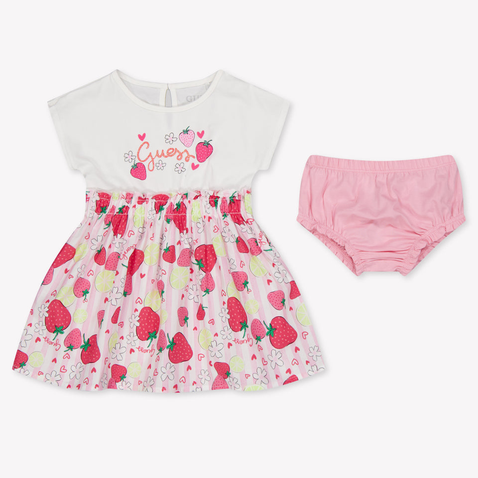 Guess Baby Meisjes Jurk In Roze