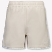 Guess Kids Girls Shorts In Light Beige