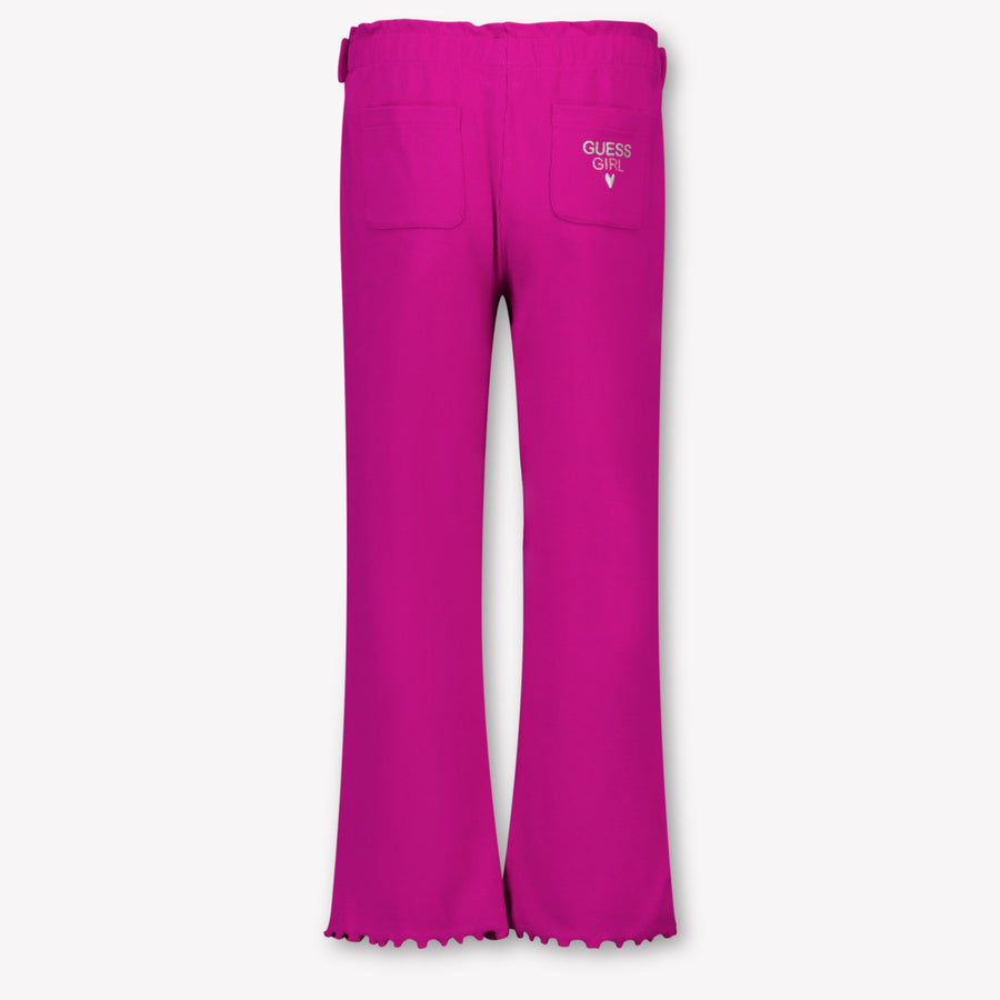 Guess Kids Girls Pants In Fuchsia