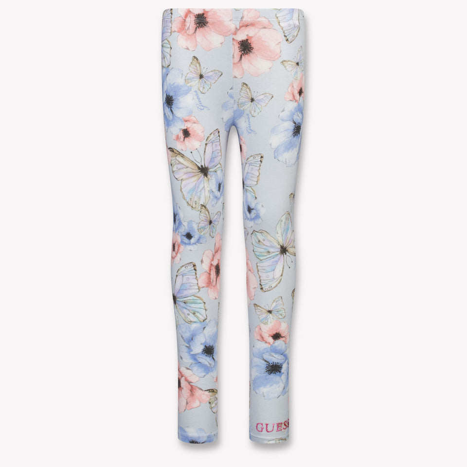 Guess Kids Girls Leggings In Light Blue