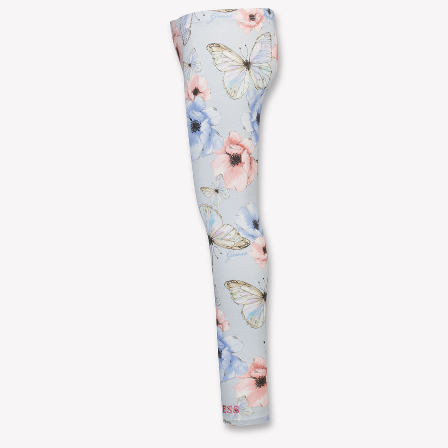 Guess Kids Girls Leggings In Light Blue