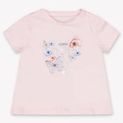 Guess Baby Girls T-Shirt In Light Pink