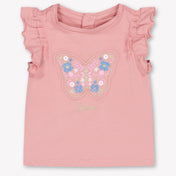 Guess Baby Meisjes T-Shirt In Oud Roze