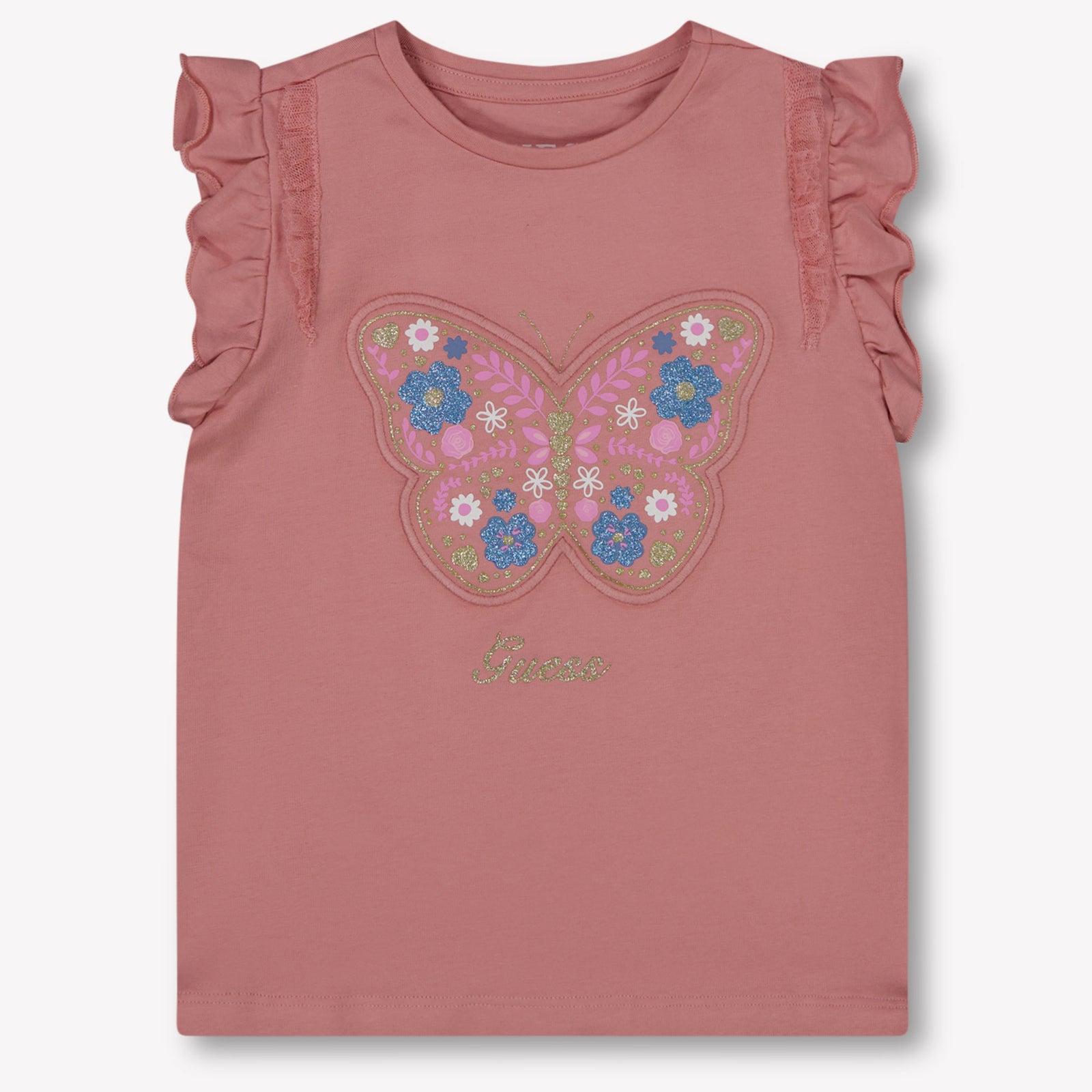 Guess Kinder Meisjes T-Shirt In Oud Roze