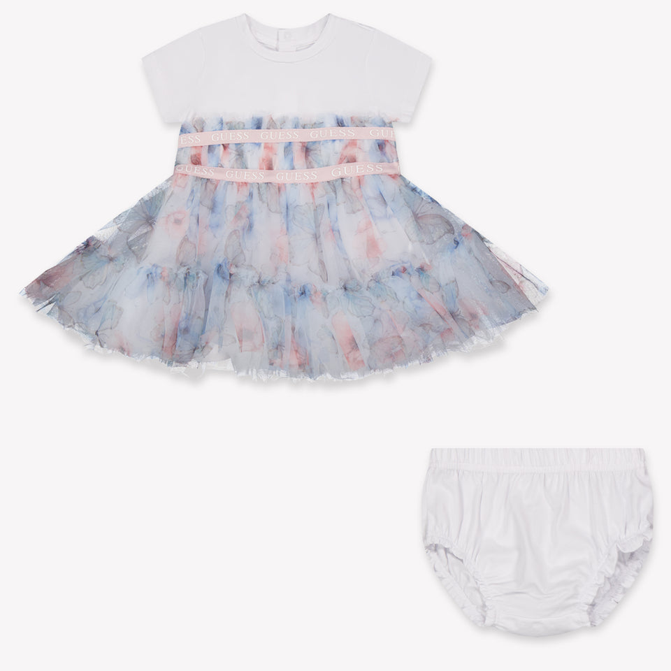 Guess Baby Meisjes Jurk In Wit