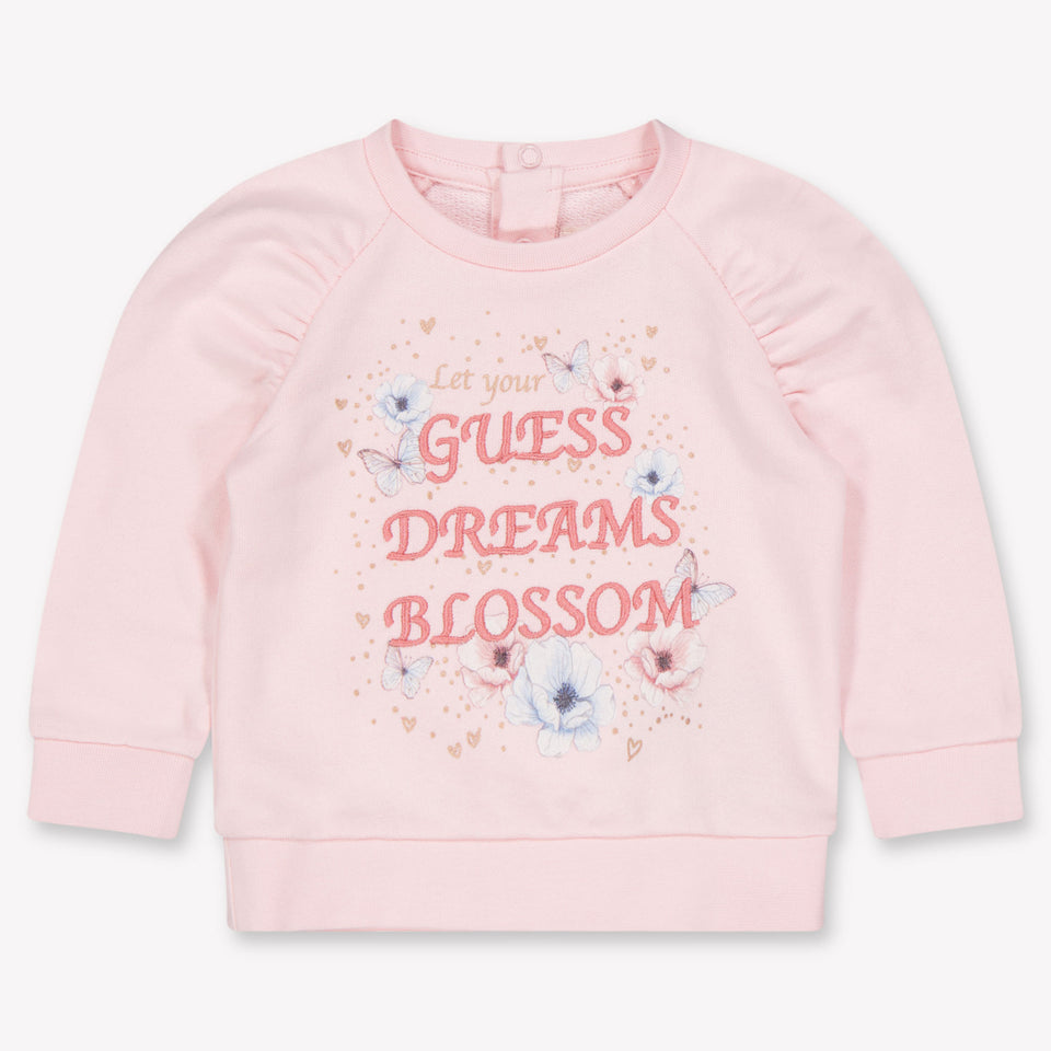 Guess Baby Meisjes Trui In Licht Roze
