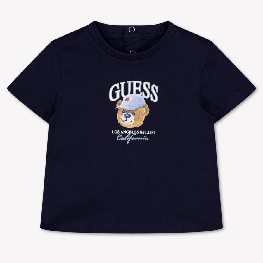 Guess Baby Jongens T-Shirt In Navy
