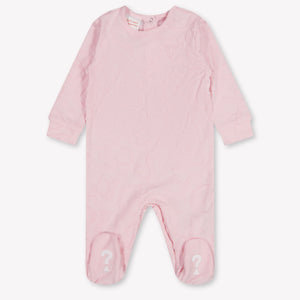 Guess Baby Unisex Playsuit In Pink