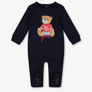 Guess Baby Boys Playsuit In Navy