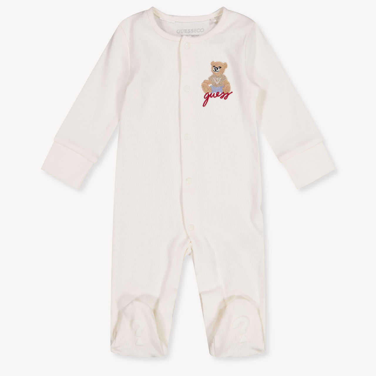 Guess Baby Boys Playsuit In OffWhite