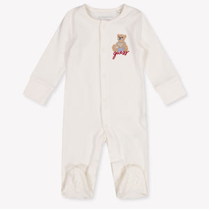 Guess Baby Boys Playsuit In OffWhite