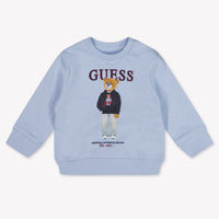Guess Baby Boys Sweater In Light Blue