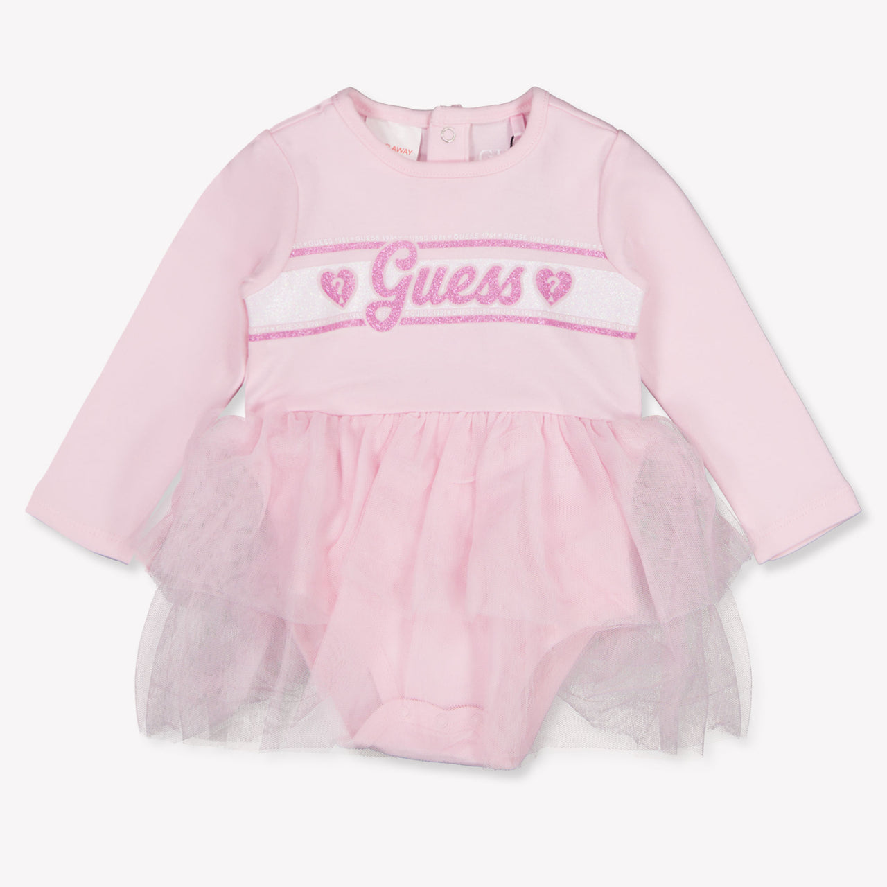 Guess Baby Meisjes Jurk In Licht Roze