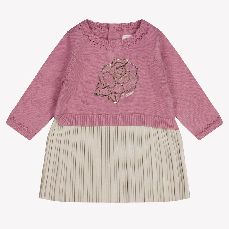 Guess Baby Meisjes Jurk In Roze