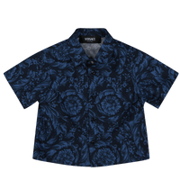 Versace Baby Jongens Blouse Navy 3/6