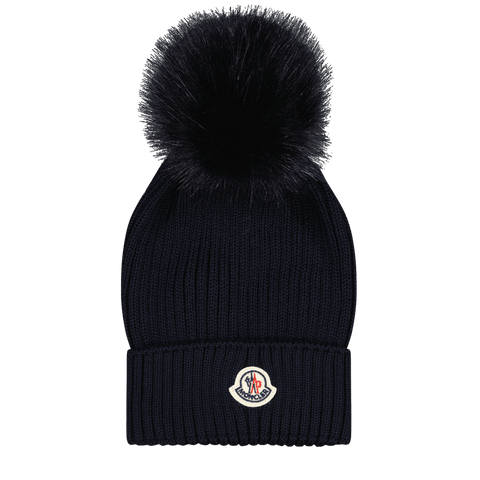 Moncler Kinder Meisjes Muts Navy