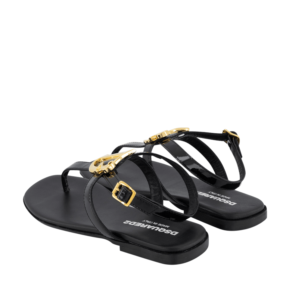 Dsquared2 Kinder Meisjes Sandalen Zwart