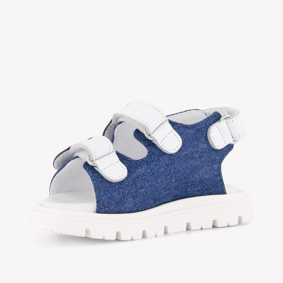 Moschino Unisex Sandals In Jeans